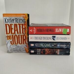 Mixed Authors Paperback Lot/5 Novels Forensic Crime Thriller Suspense